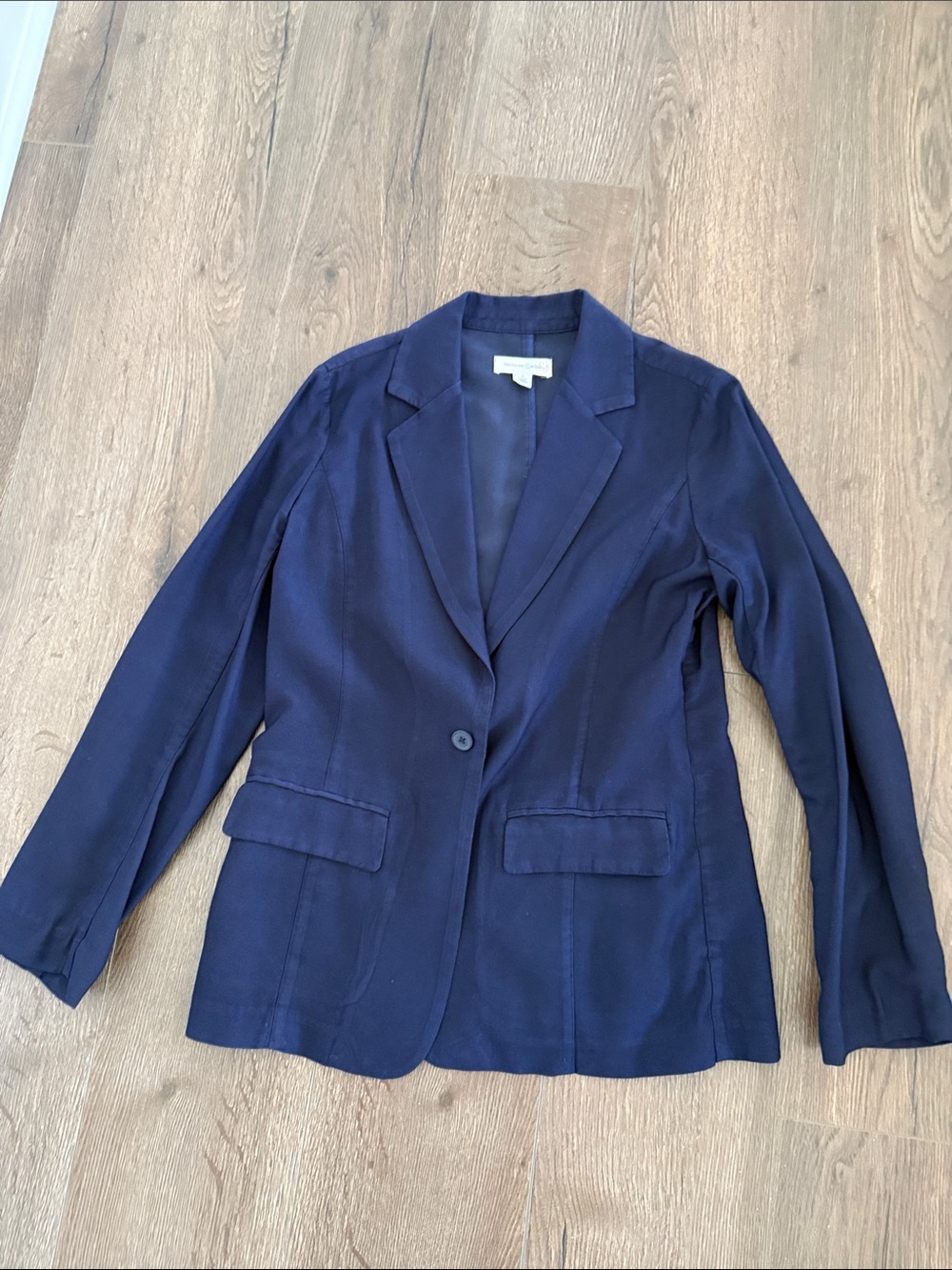 Treasure & Bond Dark Navy Single-Button Blazer